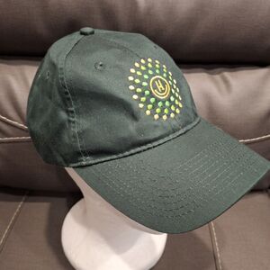 Trulieve Hook And Loop Strapback Hat Green Embroidered Solid Port & Company